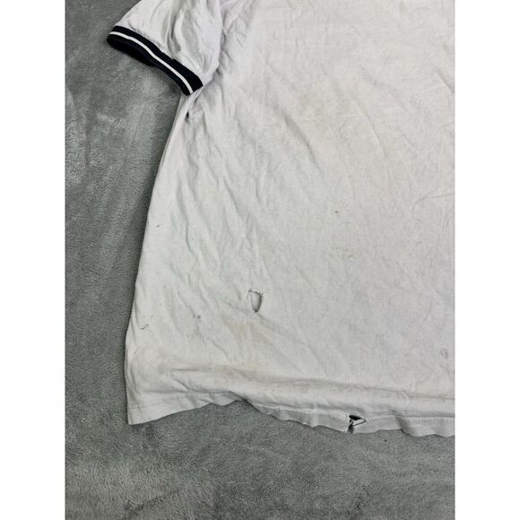 Vintage 90s Nike Short Sleeve T Shirt Men's Size Large White Distressed - Picture 4 of 13
